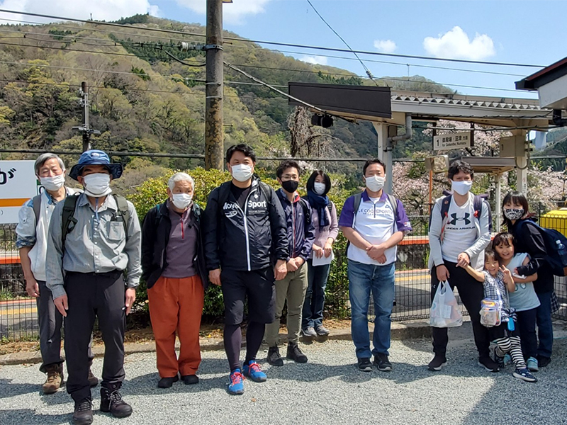 大野山桜を見るハイキング